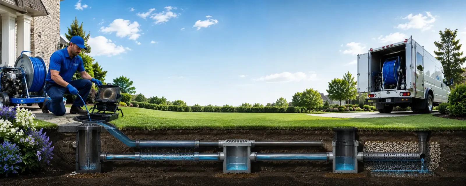 Outdoor drain cleaning information for Granville, VT
